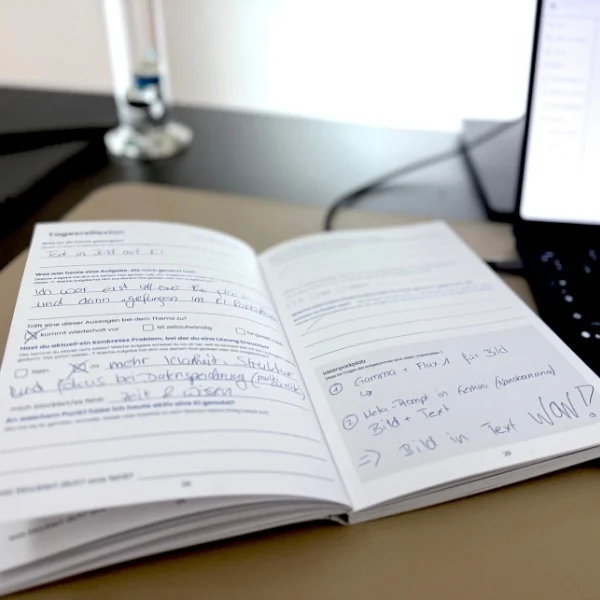 Tägliche Reflexionsroutine